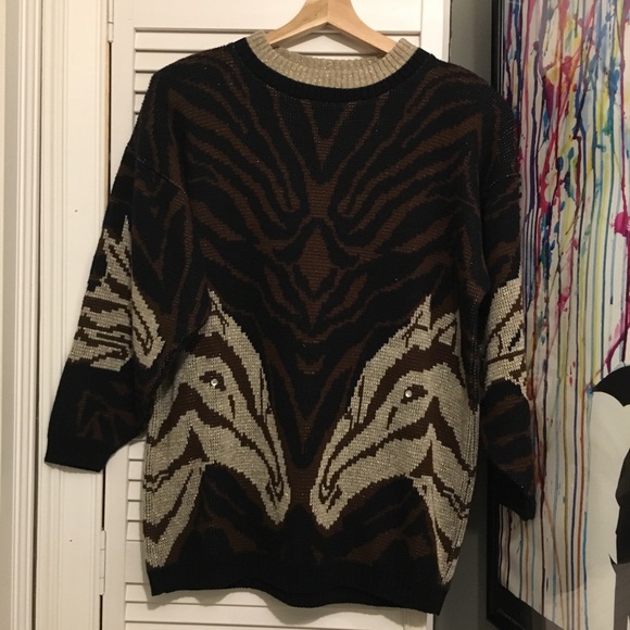 Contempo Casuals Sweaters - Beautiful Ugly GIRAFFE Sweater Retro “ONE SIZE” L?